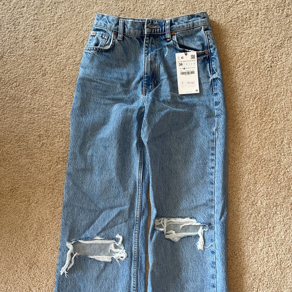 NEW WITH TAGS Zara Wide Leg jeans